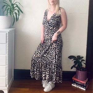Cheetah Print Maxi Dress